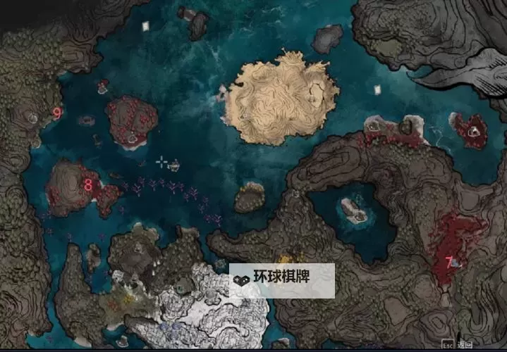 《光与影33号远征队》手绘地图分享 路线、收集品与隐藏要素标注图1